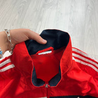 VINTAGE Y2K ADIDAS WINDBREAKER TRACK JACKET RED