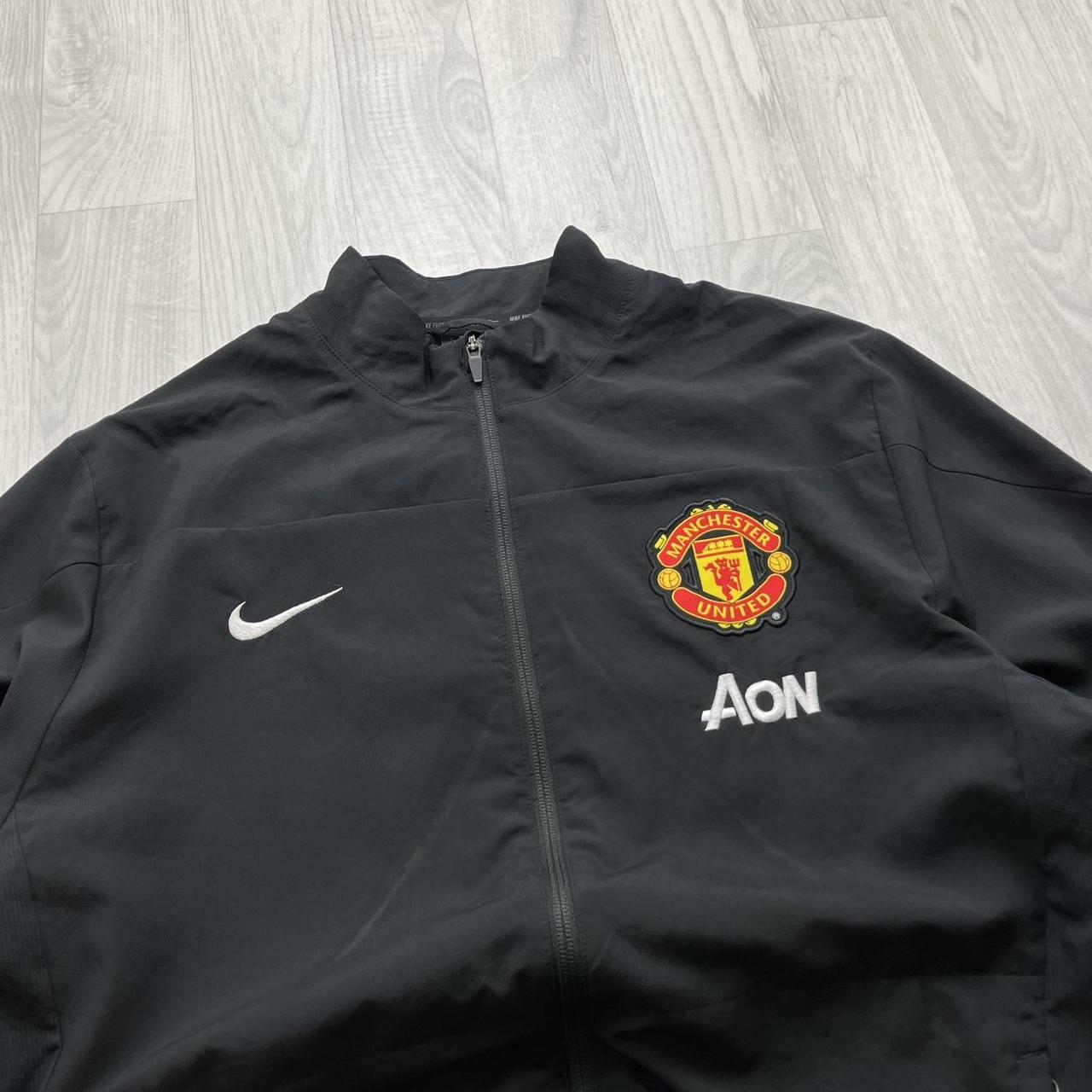 VINTAGE Y2K NIKE MANCHESTER UNITED WINDBREAKER TRACK JACKET BLACK