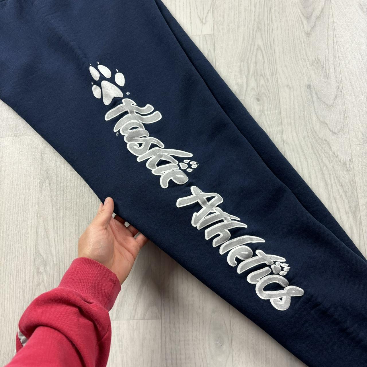 VINTAGE RUSSELL ATHLETIC COLLEGE BAGGY COTTON SWEATPANTS NAVY
