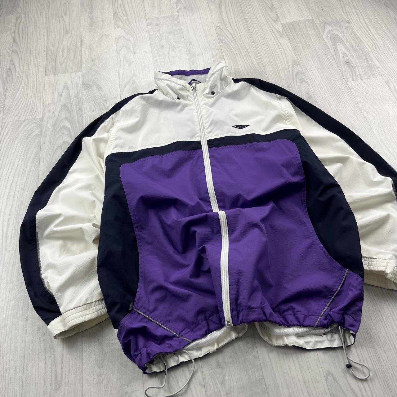 VINTAGE Y2K UMBRO TECHNICAL WINDBREAKER JACKET PURPLE