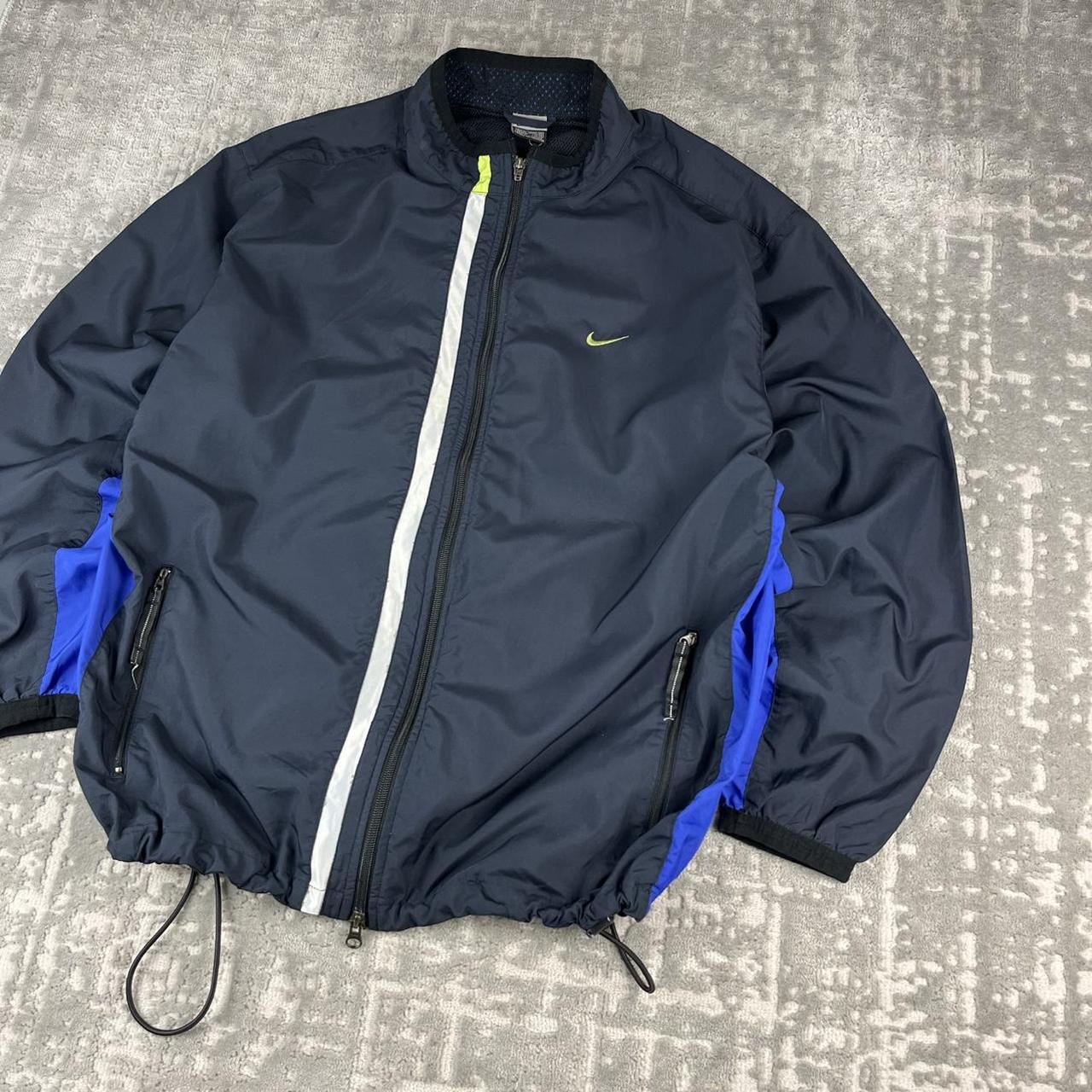 VINTAGE Y2K NIKE TECHNICAL WINDBREAKER JACKET NAVY