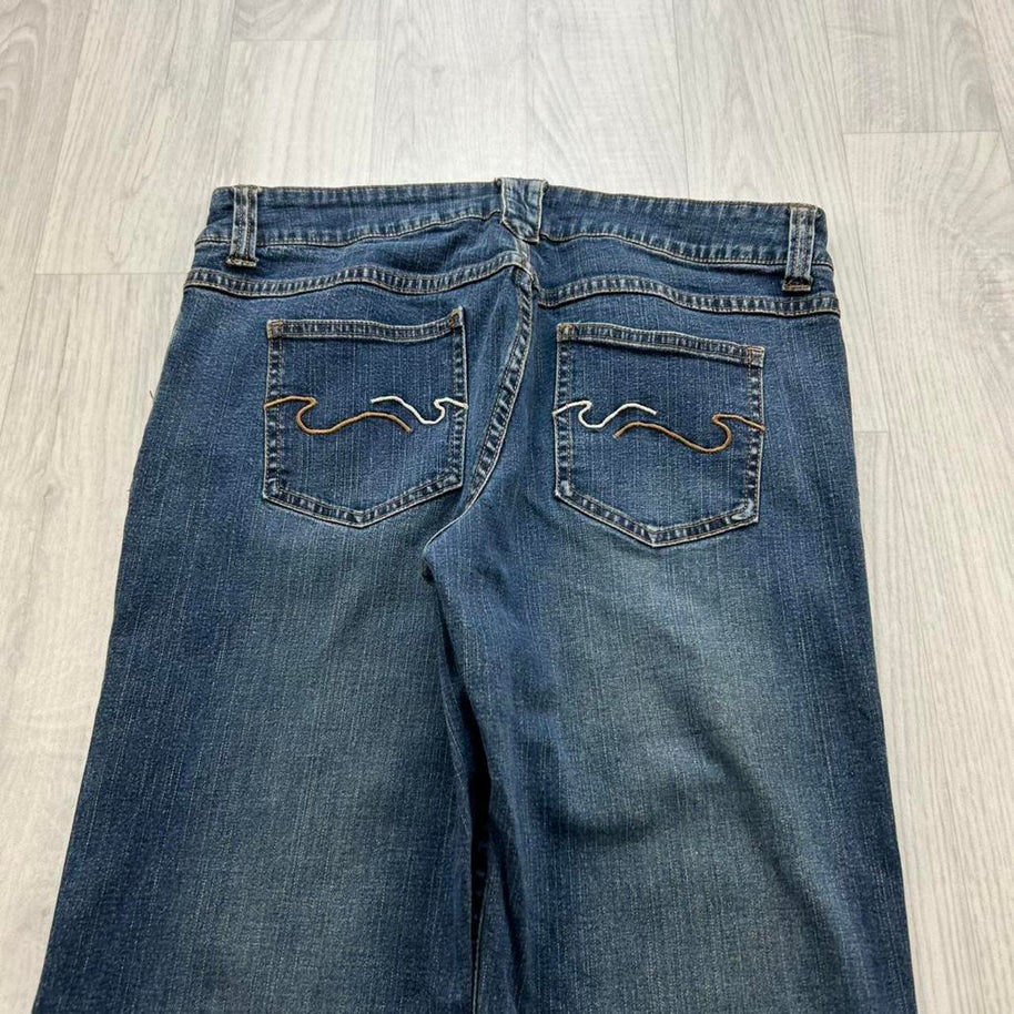 VINTAGE Y2K BILLABONG LOW RISE BOOTCUT JEANS BLUE