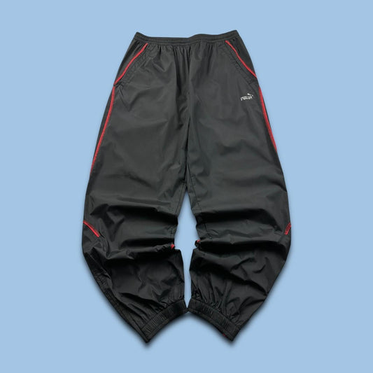 VINTAGE Y2K PUMA BAGGY TRACKSUIT BOTTOMS BLACK
