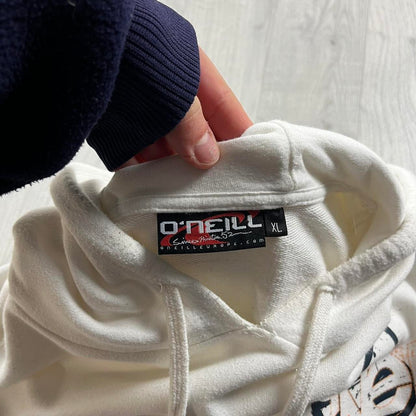 VINTAGE Y2K O’NEILL GRAPHIC HOODIE WHITE