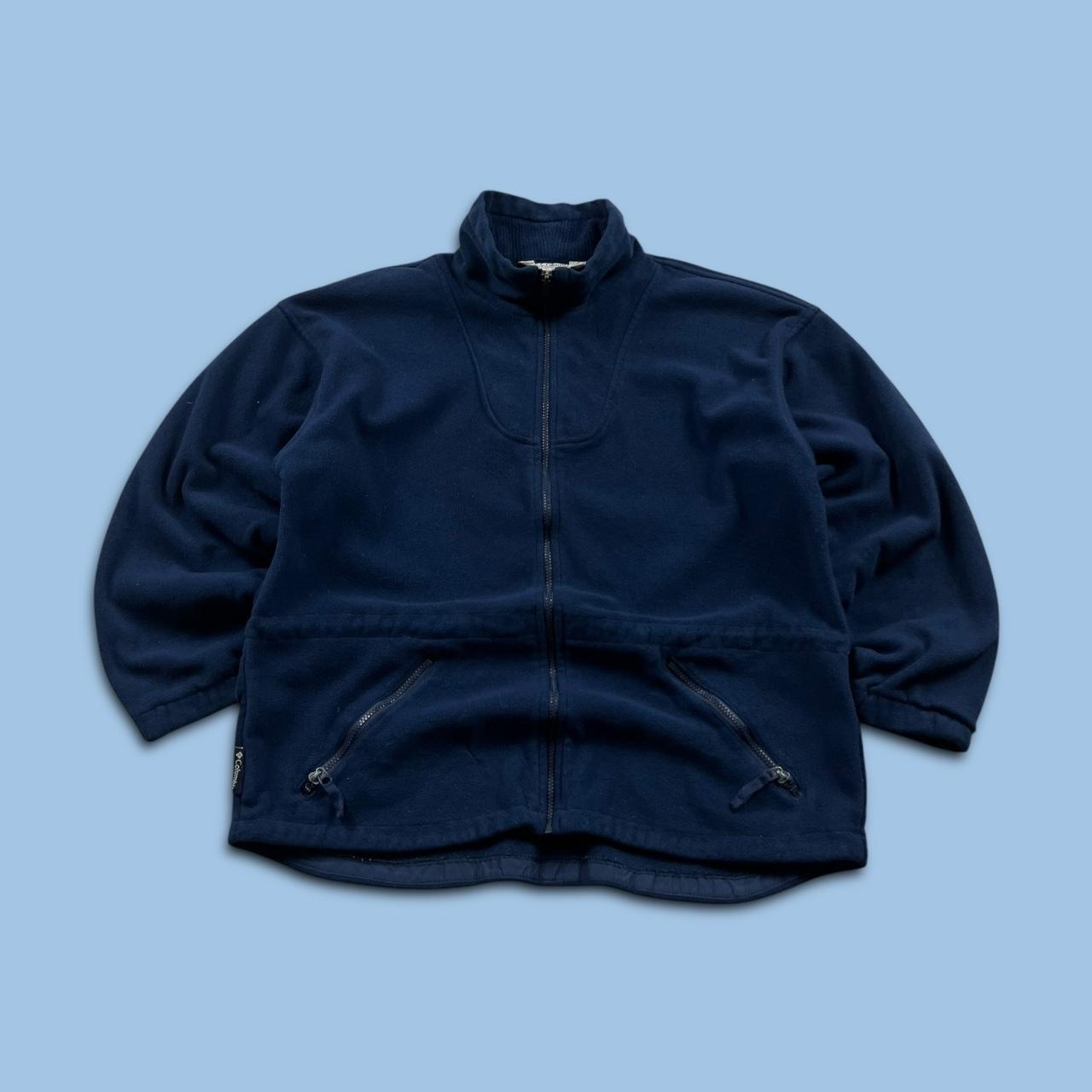 VINTAGE Y2K COLUMBIA ZIP UP TECHNICAL FLEECE NAVY