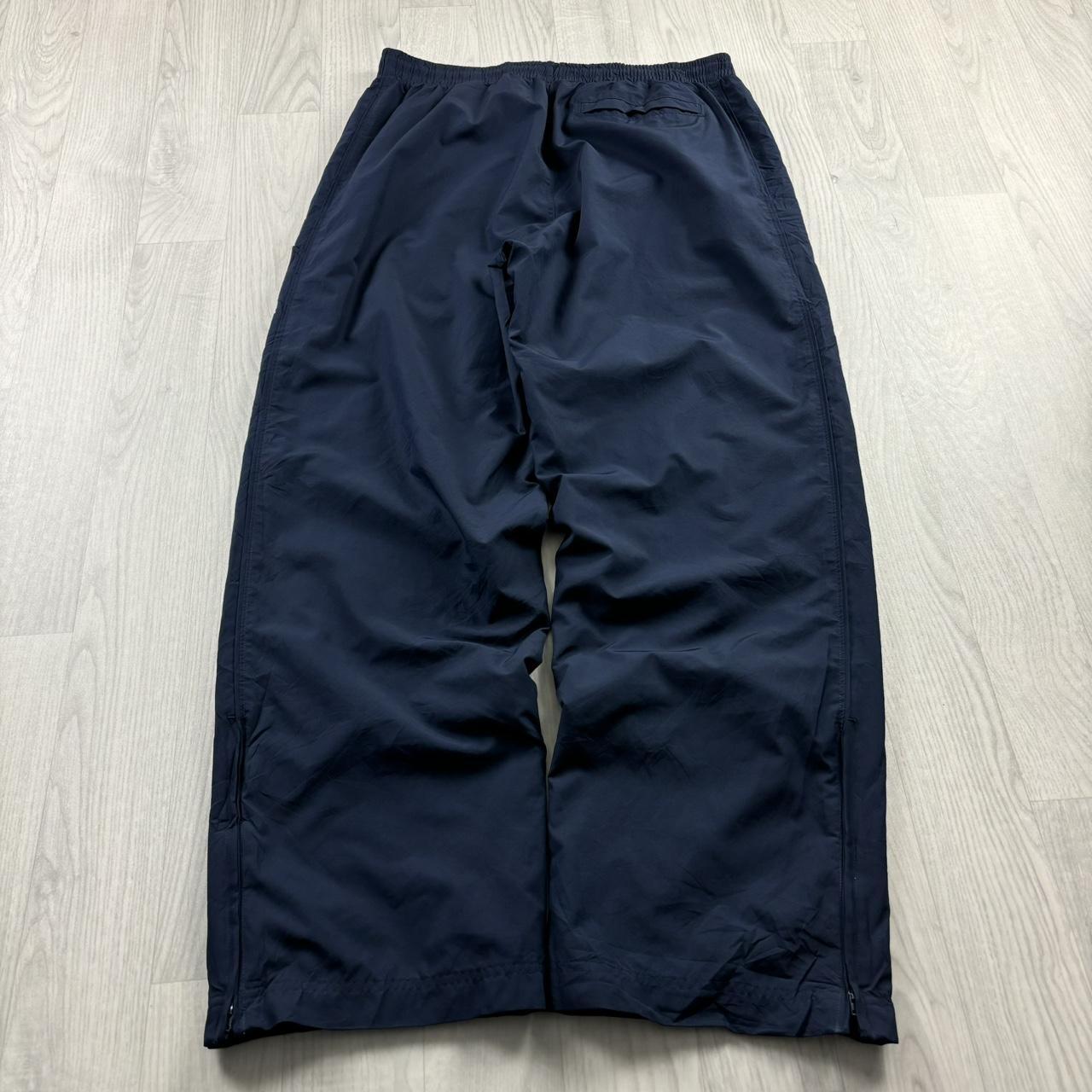 VINTAGE Y2K NIKE WIDE LEG BAGGY TRACKSUIT BOTTOMS NAVY