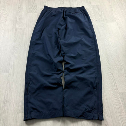 VINTAGE Y2K NIKE WIDE LEG BAGGY TRACKSUIT BOTTOMS NAVY