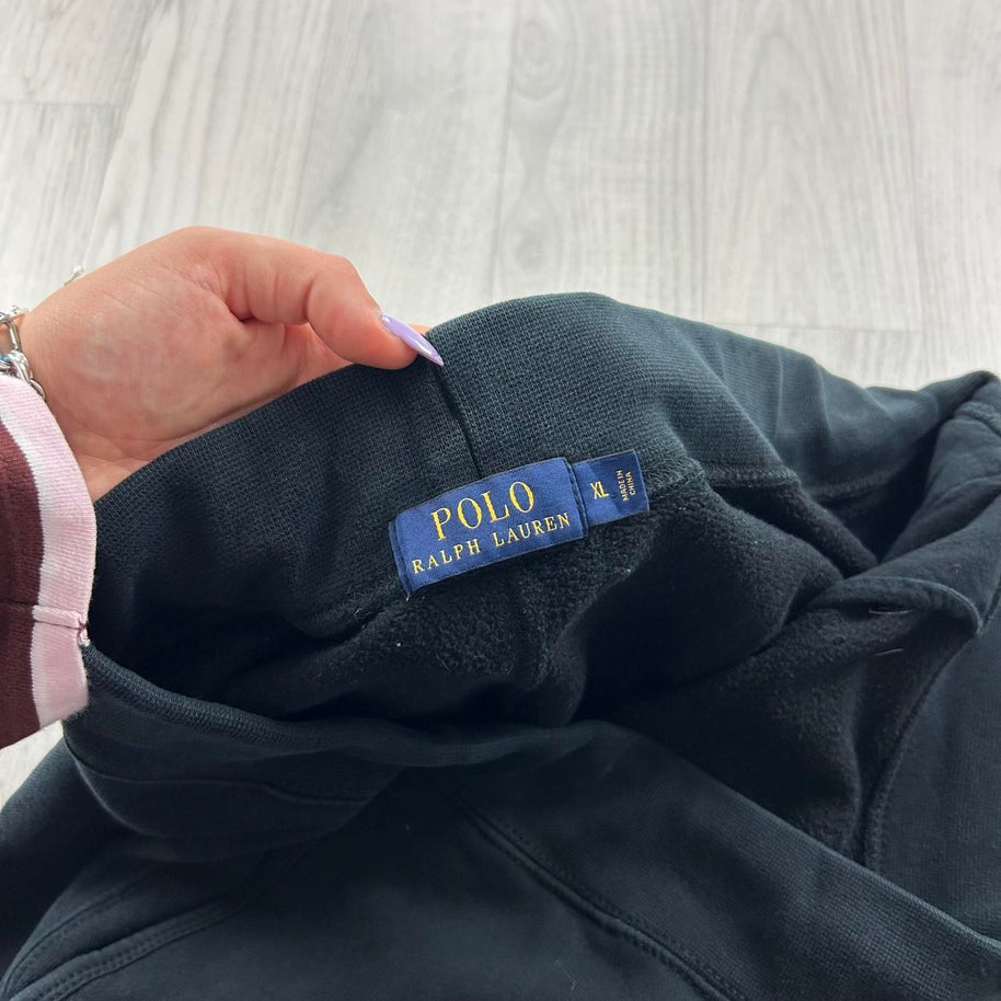 VINTAGE 00s RALPH LAUREN BAGGY COTTON SWEATPANTS BLACK