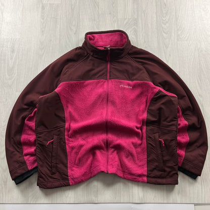 VINTAGE Y2K COLUMBIA ZIP UP FLEECE PINK