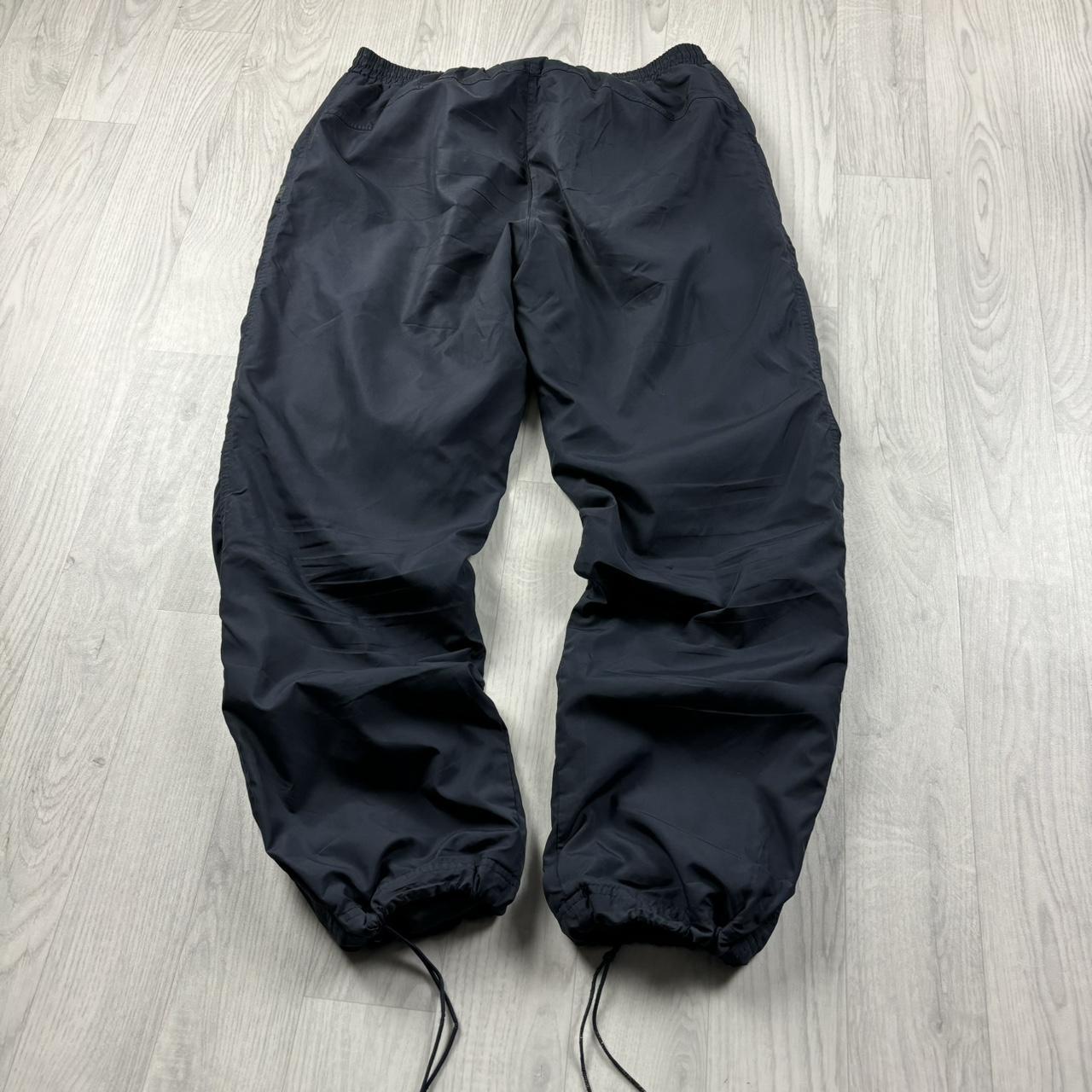 VINTAGE Y2K ADIDAS TECHNICAL BAGGY TRACKSUIT BOTTOMS NAVY