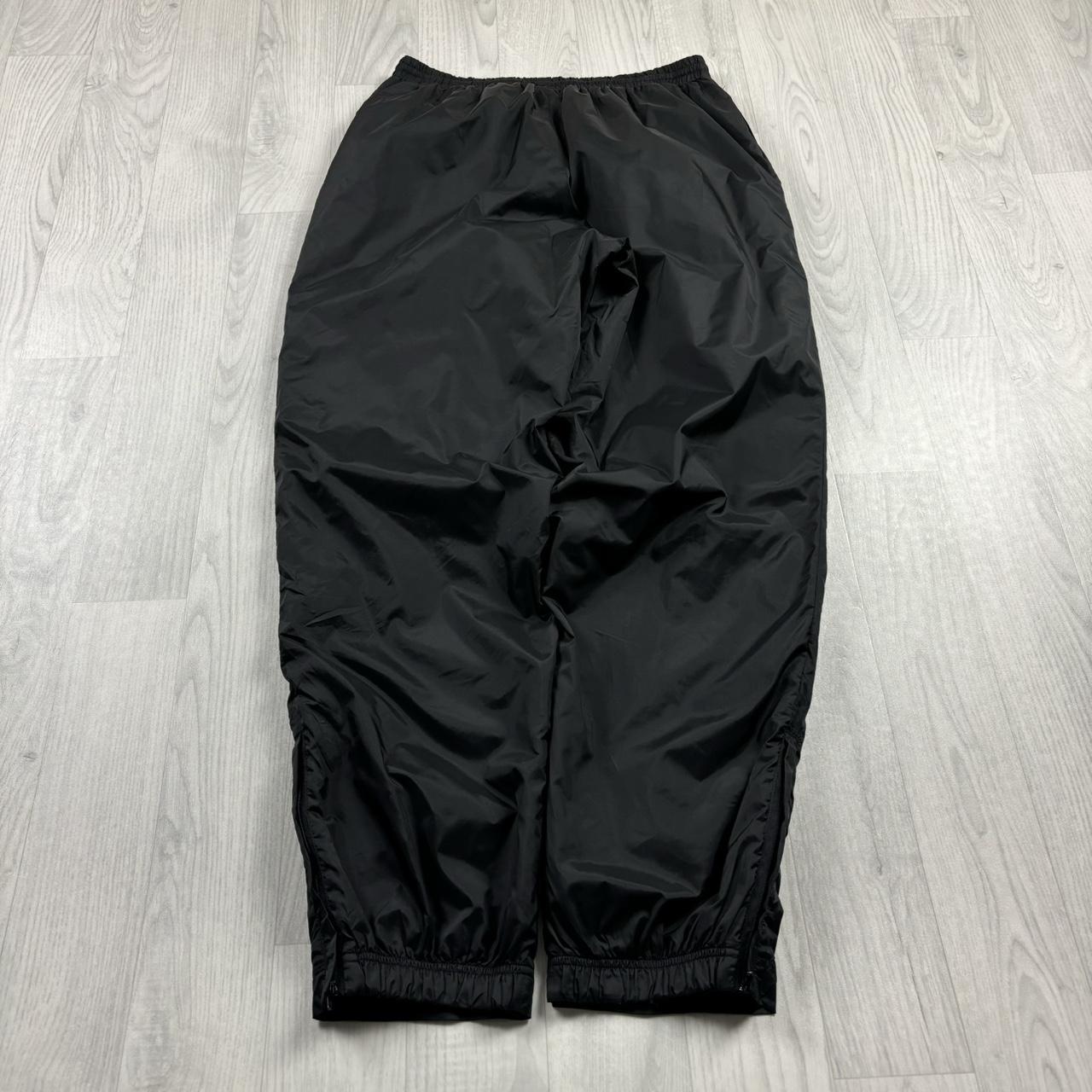 VINTAGE Y2K FILA BAGGY SHELL TRACKSUIT BOTTOMS BLACK