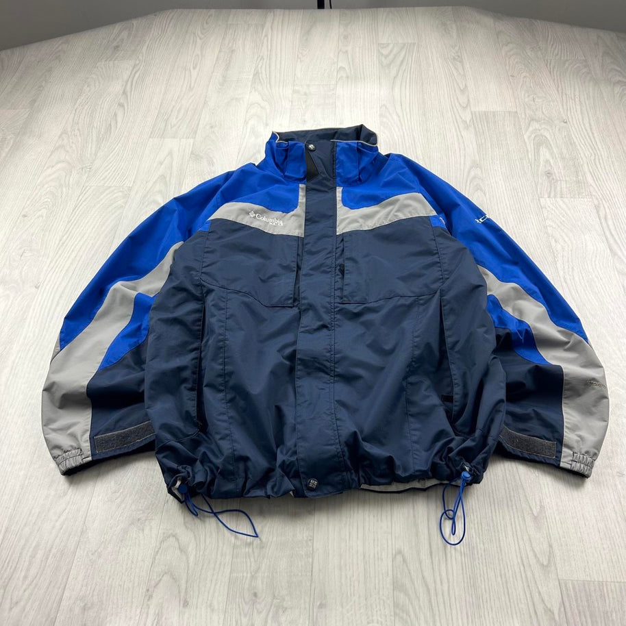 VINTAGE Y2K COLUMBIA TECHNICAL UTILITY SKI JACKET NAVY