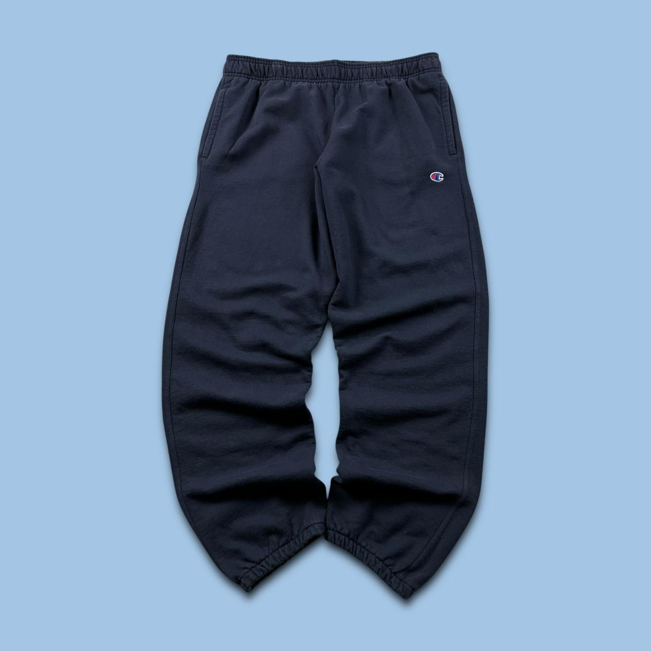 VINTAGE 00s CHAMPION BAGGY COTTON SWEATPANTS NAVY