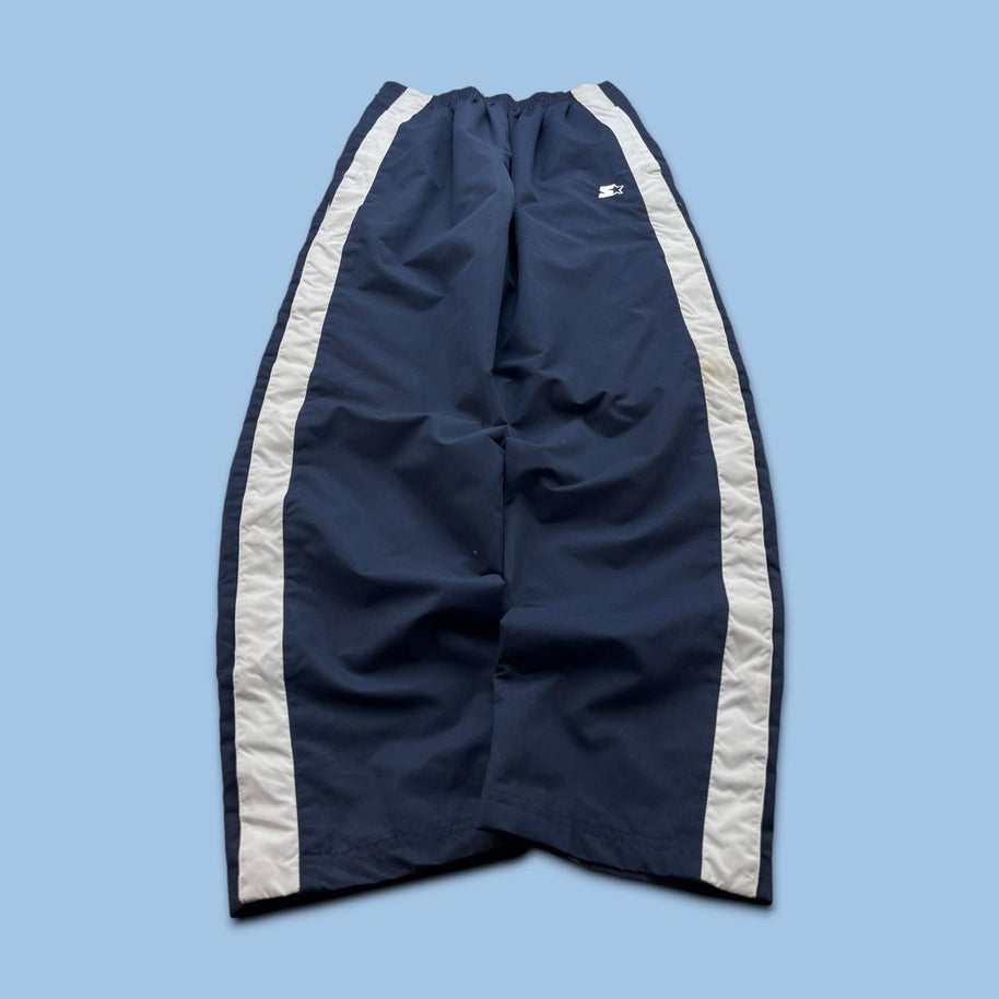 VINTAGE Y2K STARTER POPPER TRACKSUIT BOTTOMS NAVY