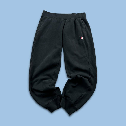 CHAMPION REVERSE WEAVE COTTON SWEATPANTS BLACK