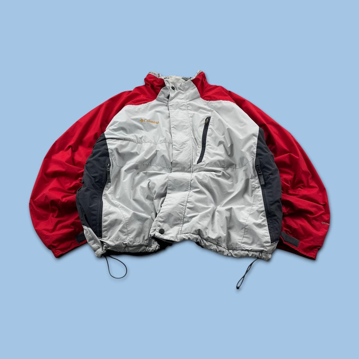 VINTAGE Y2K COLUMBIA TECHNICAL SKI JACKET GREY / RED