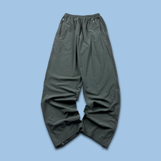 VINTAGE Y2K NIKE DRI FIT BAGGY TRACKSUIT BOTTOMS GREY