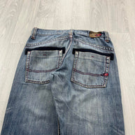 VINTAGE Y2K QUIKSILVER STRAIGHT LEG JEANS BLUE