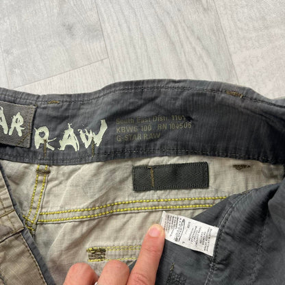 VINTAGE Y2K G STAR RAW CAMO CARGO SHORTS