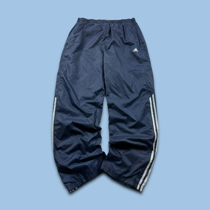 VINTAGE Y2K ADIDAS BAGGY TRACKSUIT BOTTOMS NAVY