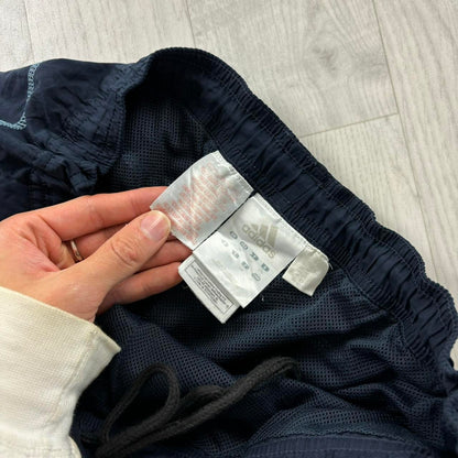 VINTAGE Y2K ADIDAS BAGGY TRACKSUIT BOTTOMS NAVY