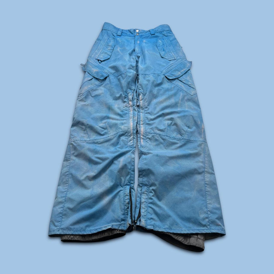 VINTAGE Y2K SURFANIC BAGGY SKI PANTS SALOPETTES BLUE