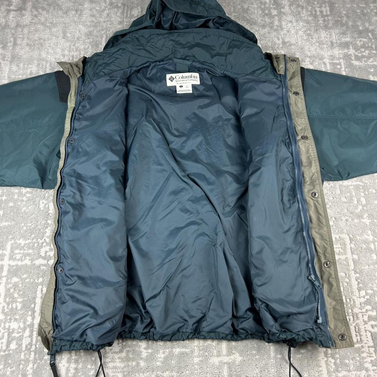 VINTAGE 00s COLUMBIA TECHNICAL HOODED UTILITY JACKET GREEN