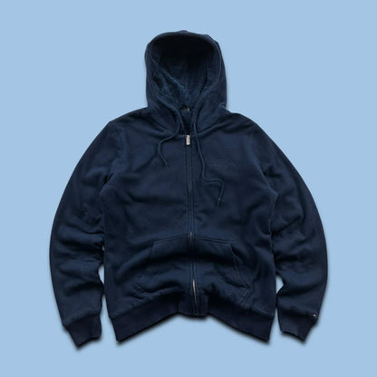 VINTAGE Y2K TOMMY HILFIGER ZIP HEAVY HOODIE NAVY