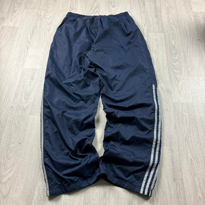 VINTAGE Y2K ADIDAS BAGGY TRACKSUIT BOTTOMS NAVY