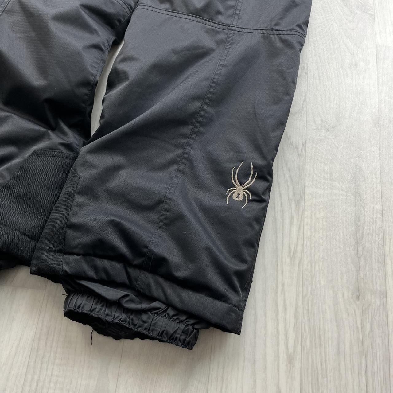 VINTAGE Y2K SPYDER BAGGY SKI PANTS SALOPETTES BLACK
