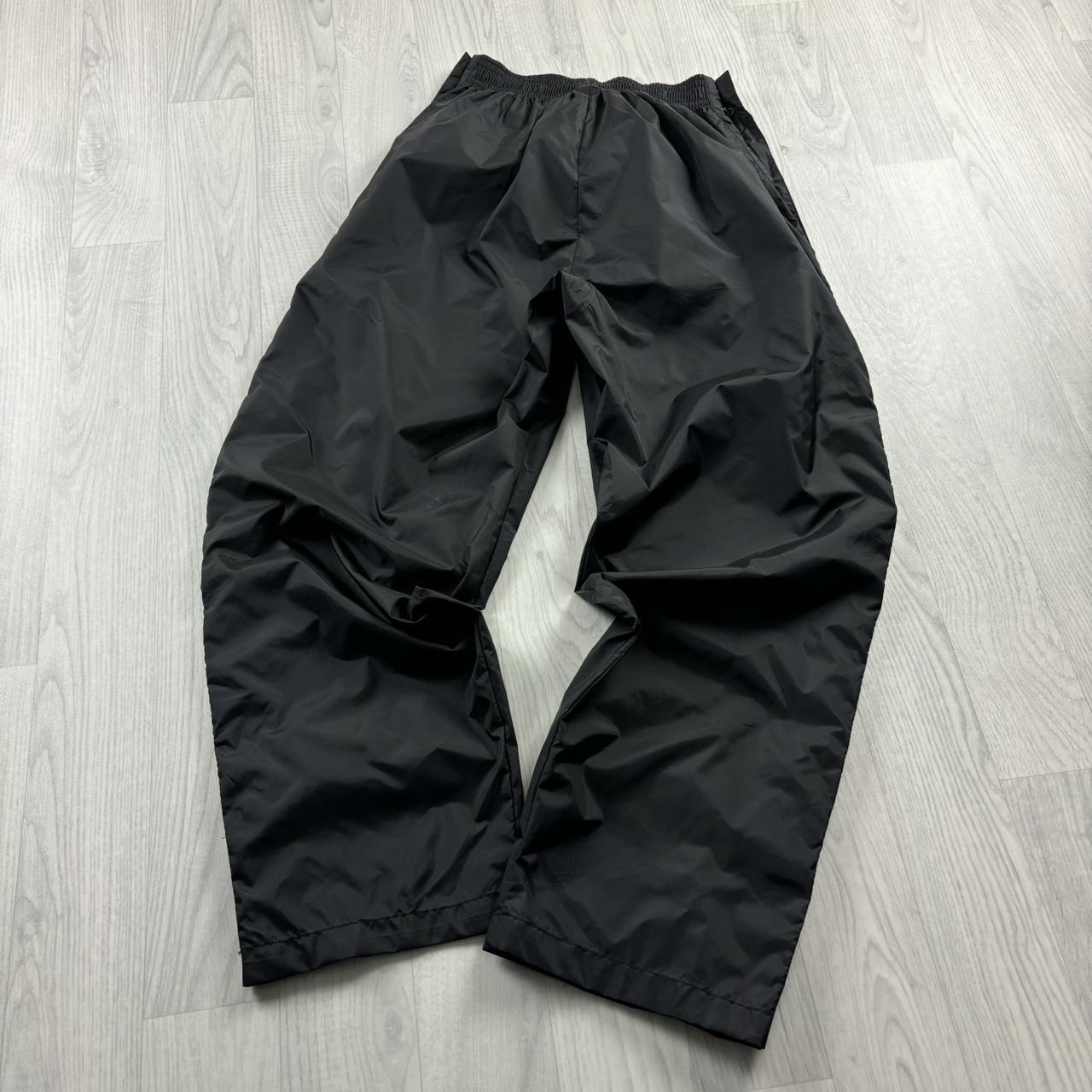 VINTAGE Y2K NIKE BAGGY POPPER TRACKSUIT BOTTOMS BLACK