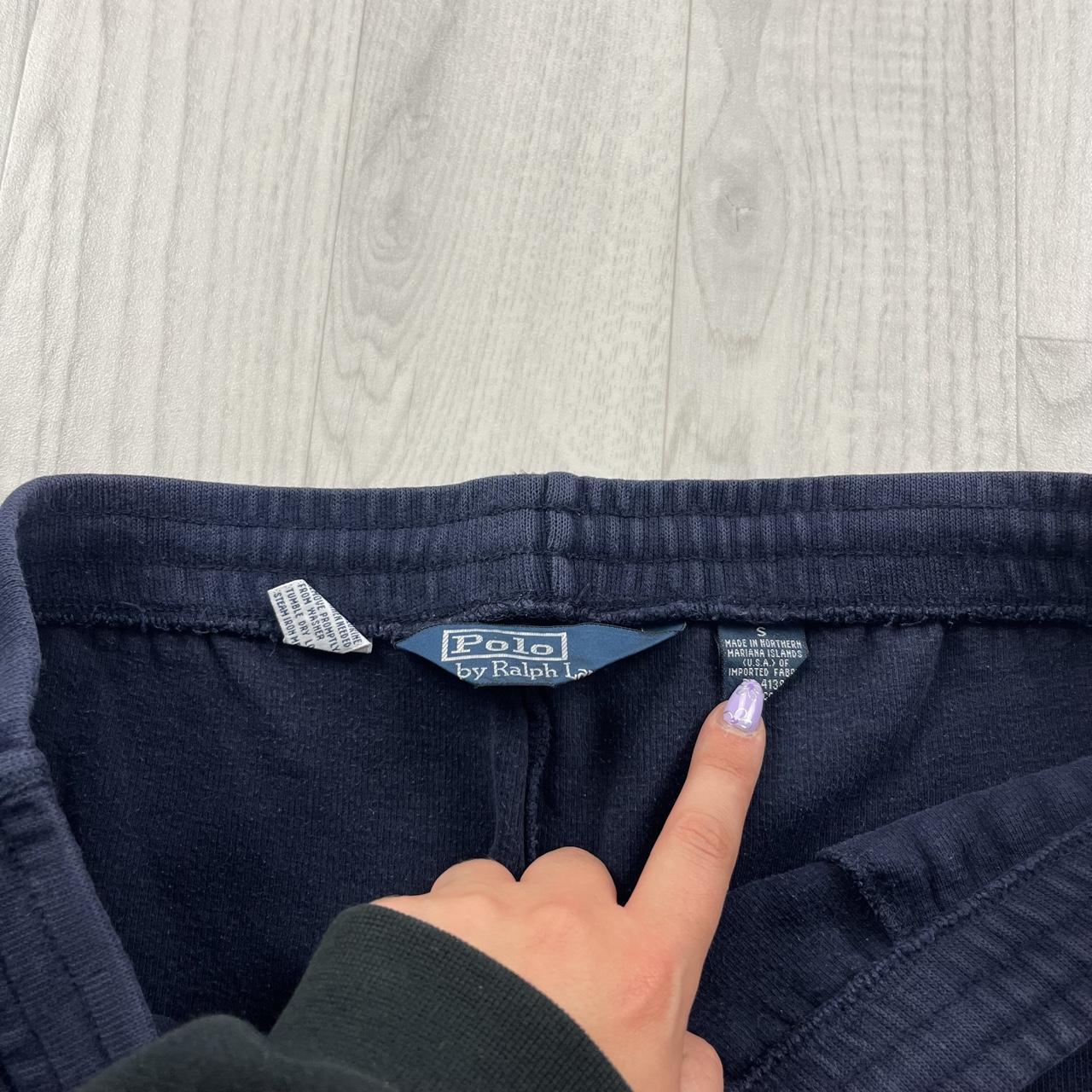 VINTAGE Y2K RALPH LAUREN BAGGY COTTON SWEATPANTS NAVY