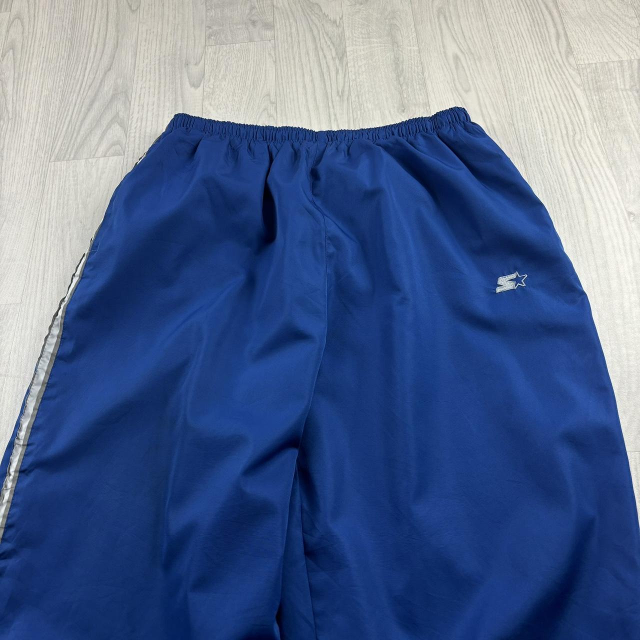VINTAGE Y2K STARTER BAGGY TRACKSUIT BOTTOMS BLUE