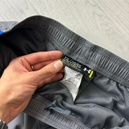 VINTAGE Y2K UNDER ARMOUR BAGGY TRACKSUIT BOTTOMS GREY