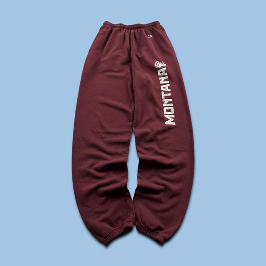 VINTAGE 00s CHAMPION BAGGY COTTON SWEATPANTS BURGUNDY