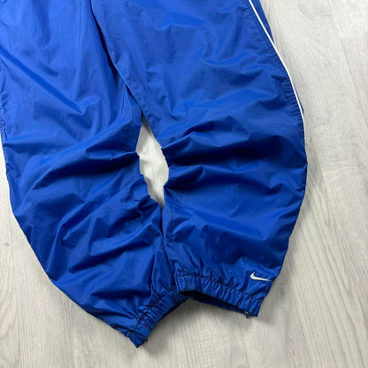 VINTAGE Y2K NIKE TEAM BAGGY TRACKSUIT BOTTOMS BLUE