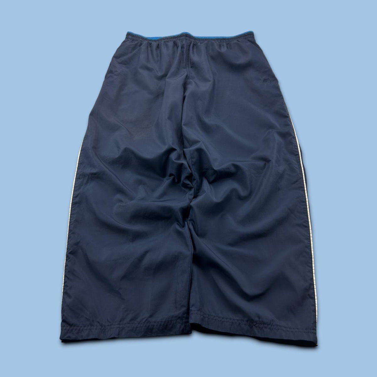 VINTAGE Y2K STARTER BAGGY TRACKSUIT BOTTOMS NAVY