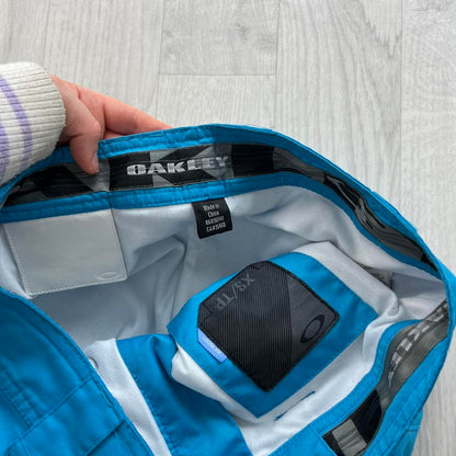 VINTAGE Y2K OAKLEY LOW RISE BAGGY SKI PANTS SALOPETTES BLUE