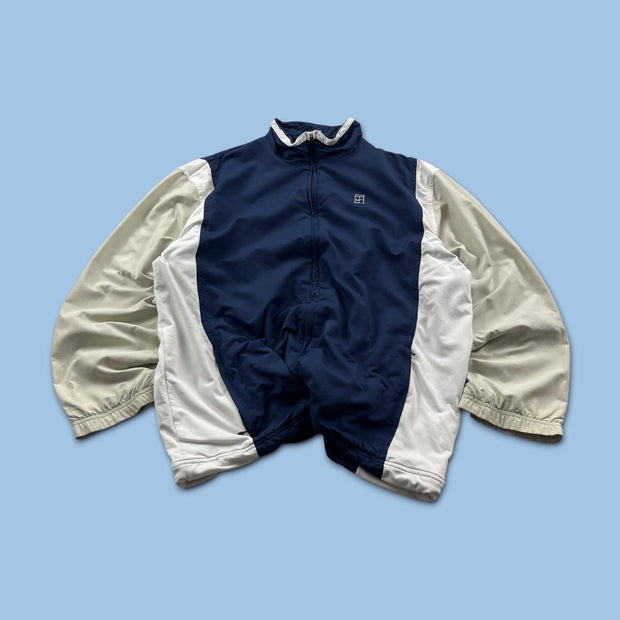 VINTAGE Y2K NIKE COURT LIGHTWEIGHT TRACK JACKET NAVY / CREAM