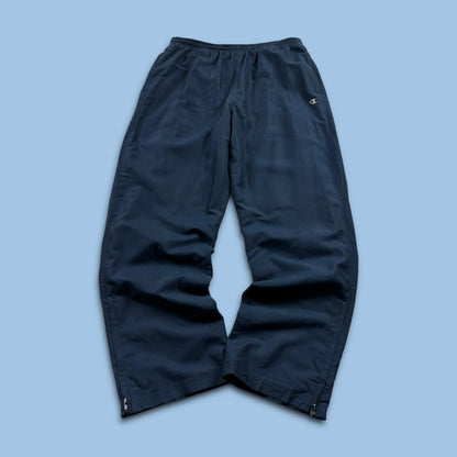 VINTAGE Y2K CHAMPION BAGGY TRACKSUIT BOTTOMS NAVY BLUE