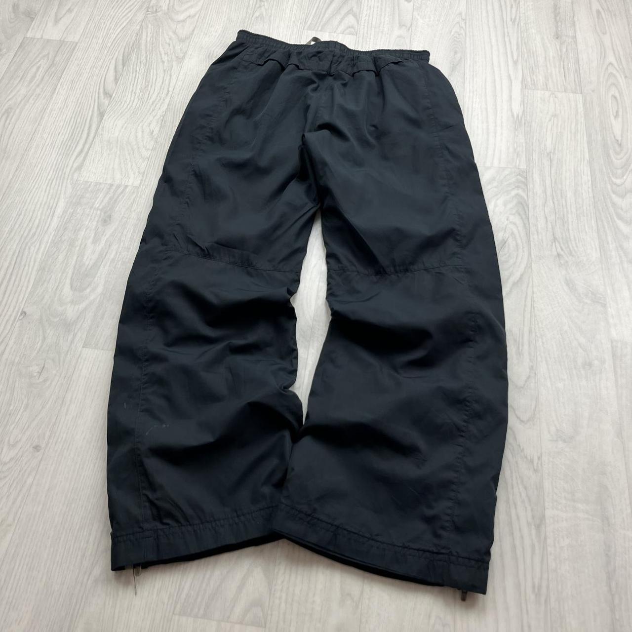 VINTAGE Y2K NIKE SIDE STRIPE BAGGY TRACKSUIT BOTTOMS NAVY