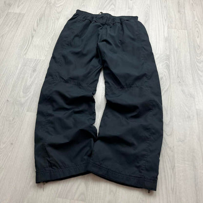 VINTAGE Y2K NIKE SIDE STRIPE BAGGY TRACKSUIT BOTTOMS NAVY
