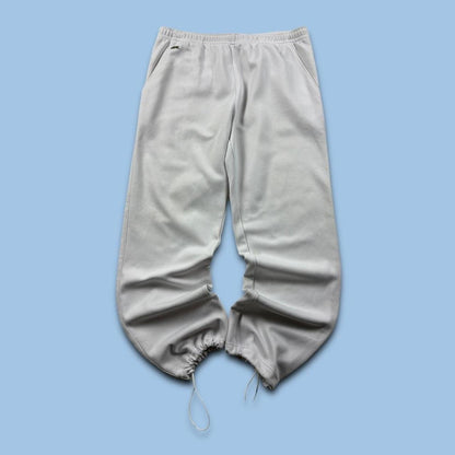 VINTAGE 00s LACOSTE BAGGY COTTON SWEATPANTS WHITE