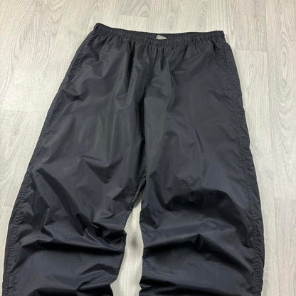 VINTAGE Y2K NIKE BAGGY SHELL TRACKSUIT BOTTOMS BLACK