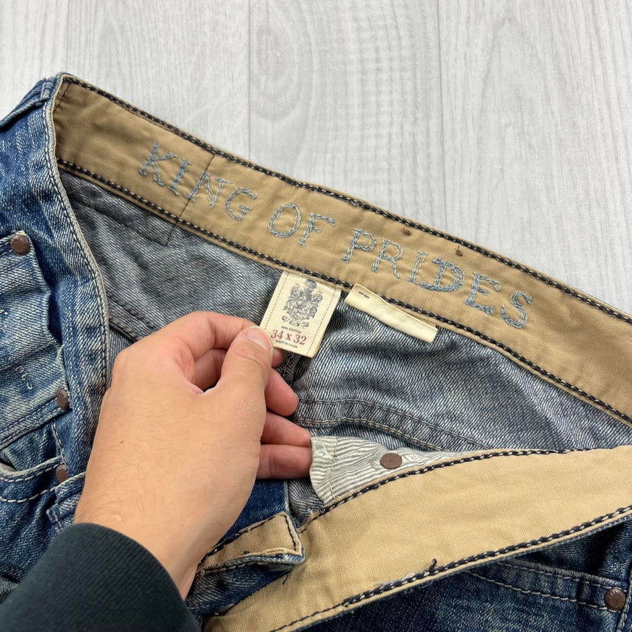 VINTAGE Y2K PRIDES BAGGY JEANS BLUE