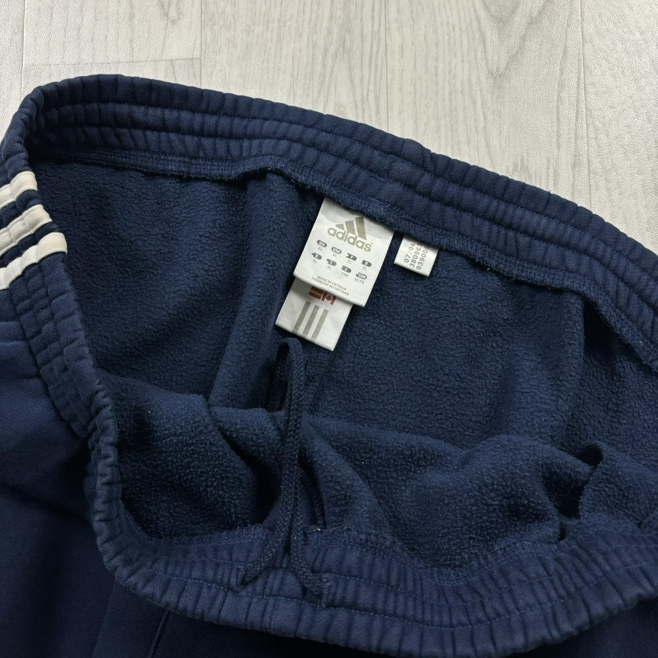 VINTAGE Y2K ADIDAS BAGGY COTTON SWEATPANTS NAVY