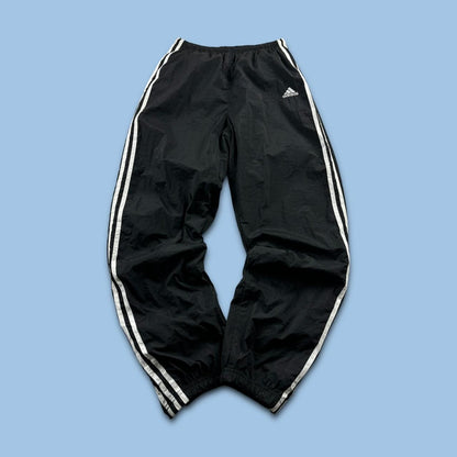 VINTAGE 90s ADIDAS BAGGY TRACKSUIT BOTTOMS BLACK