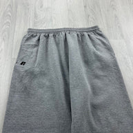 VINTAGE Y2K RUSSELL ATHLETIC BLANK BAGGY COTTON SWEATPANTS GREY