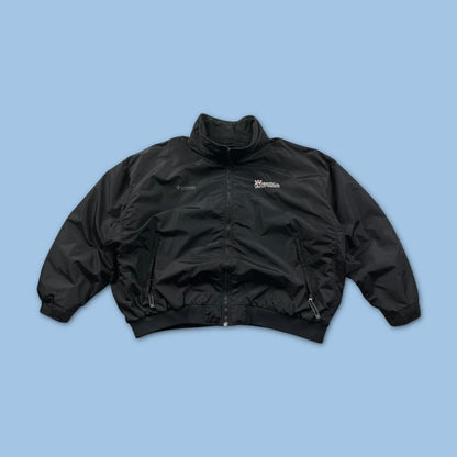 VINTAGE 00s COLUMBIA BOMBER FLEECE JACKET BLACK