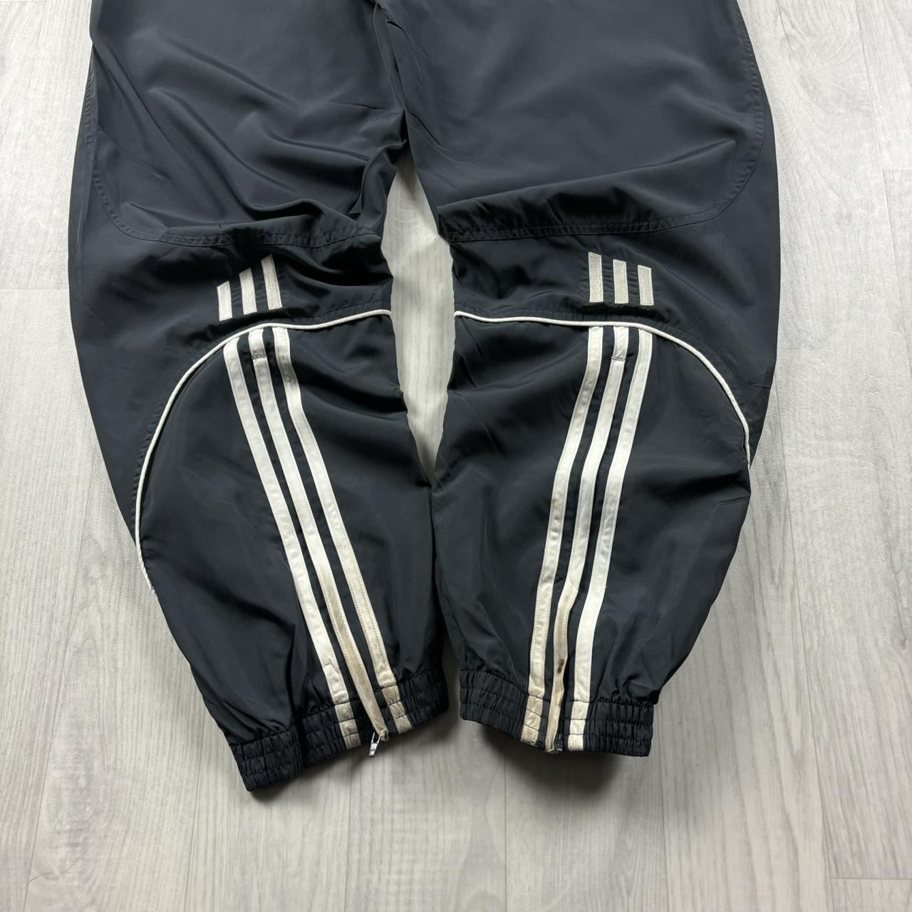 VINTAGE Y2K ADIDAS BAGGY TRACKSUIT BOTTOMS GREY